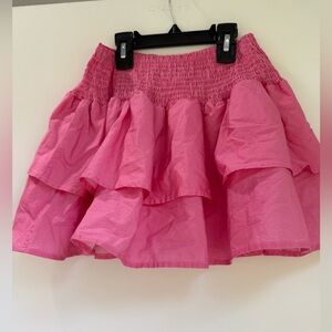 DEAR HANNAH PREP pink ruffled skirt/ matching set/ size XL in girls